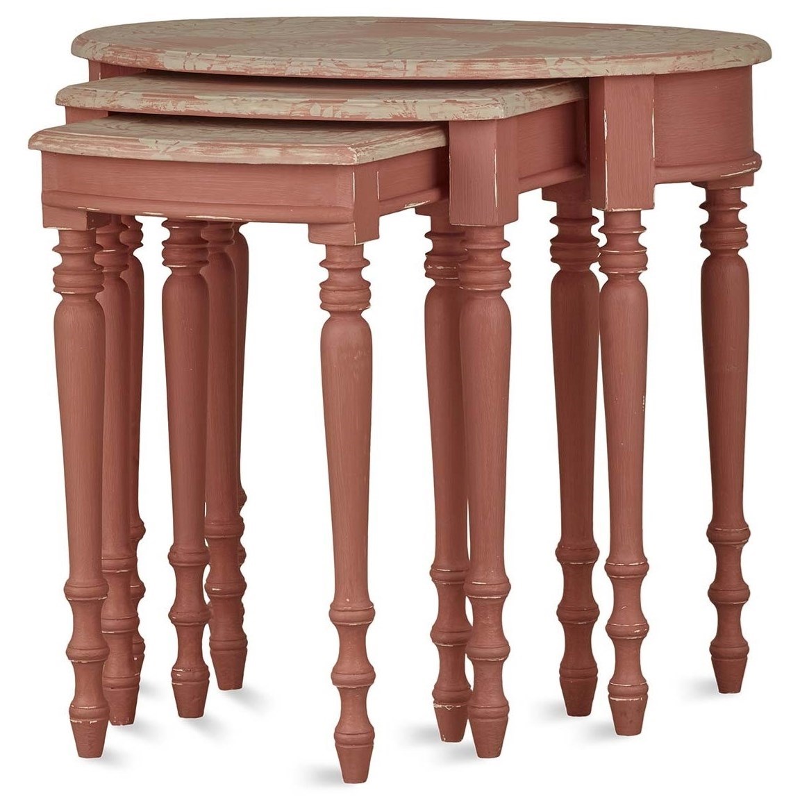 Bramble Mary Tudor Tucker Oval Nesting Tables Story & Lee Furniture